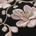 Soft floral everyday abaya detail